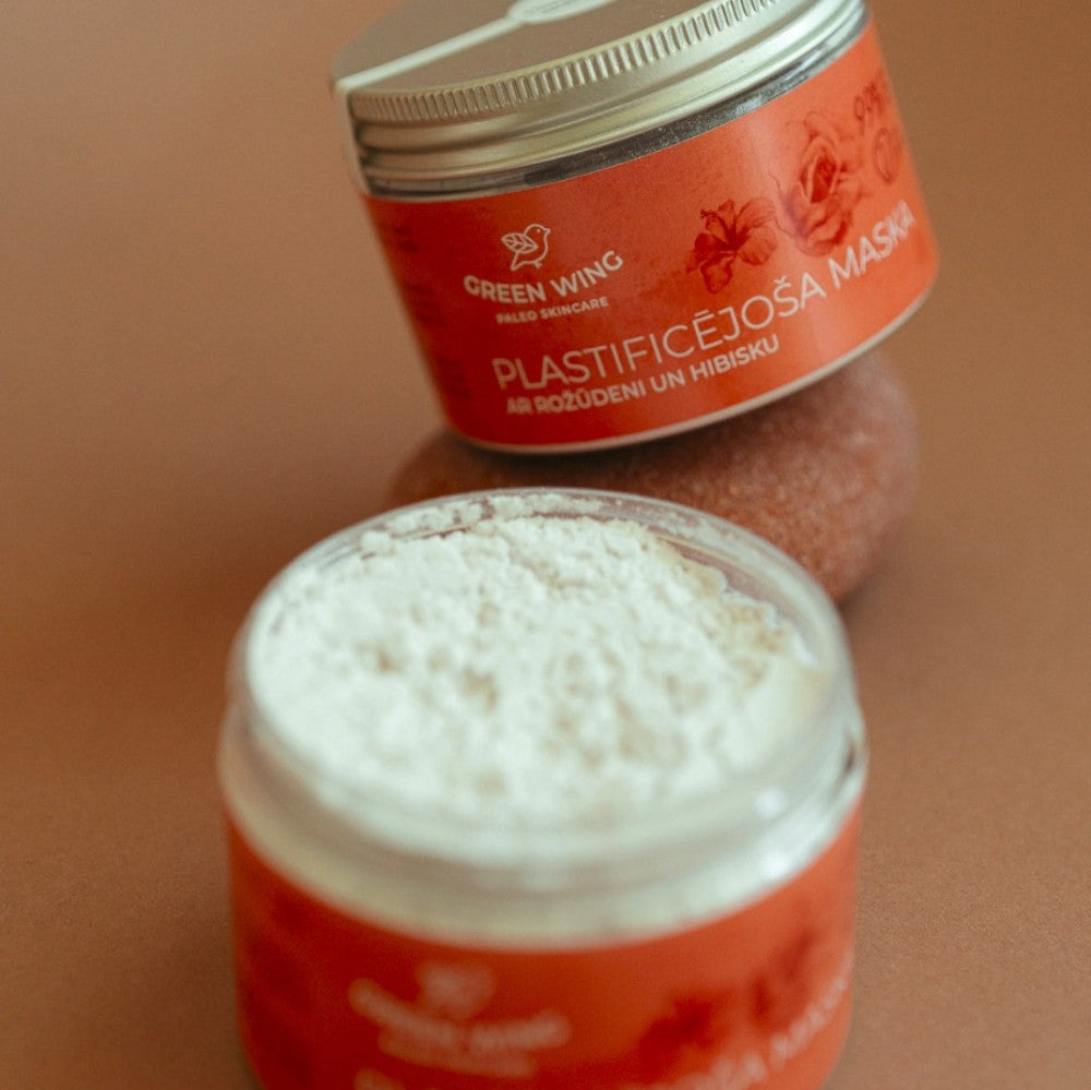 Peel-off Face Mask with Rose Water and Hibiscus