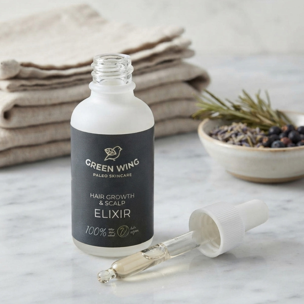JAUNUMS! Galvas ādas eliksīrs ar rozmarīnu, 30 ml