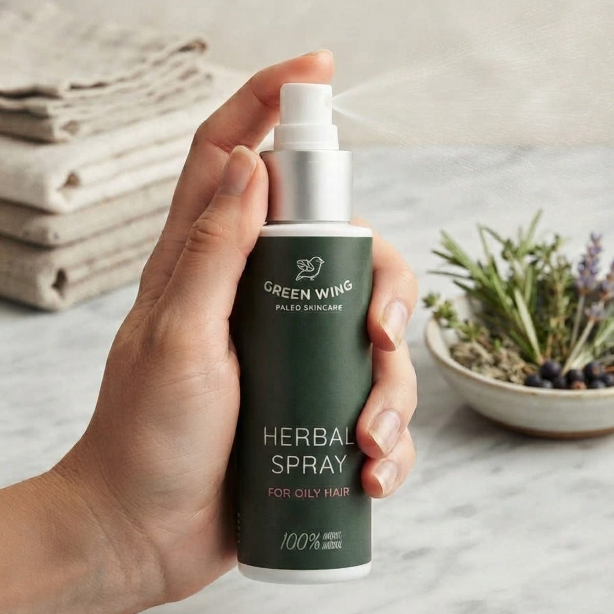 Herbal Spray for Oily Hair, 100 ml